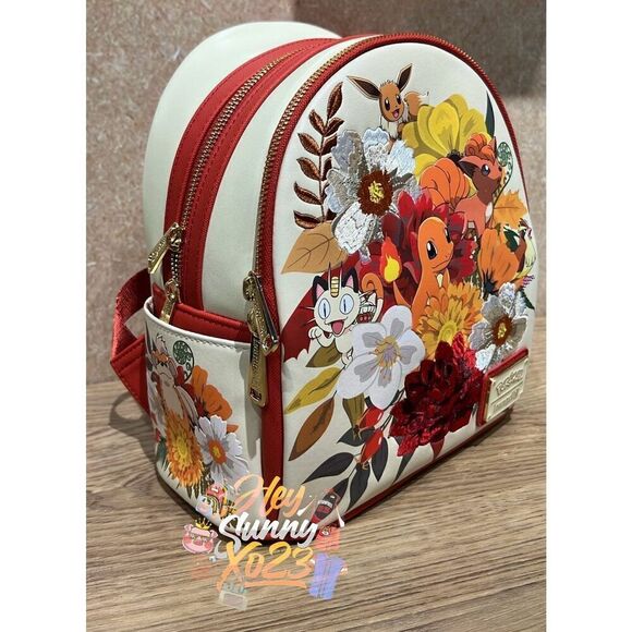 Loungefly Pokémon Charmander and Friends Floral Mini Backpack main image 9
